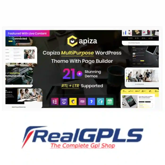 Capiza - Creative Business & Agency WordPress Theme GPL V2.0 - Image 1