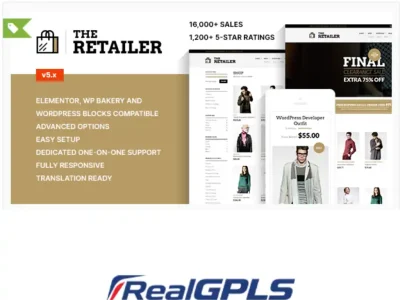 The Retailer - Premium WooCommerce Theme GPL V6.07