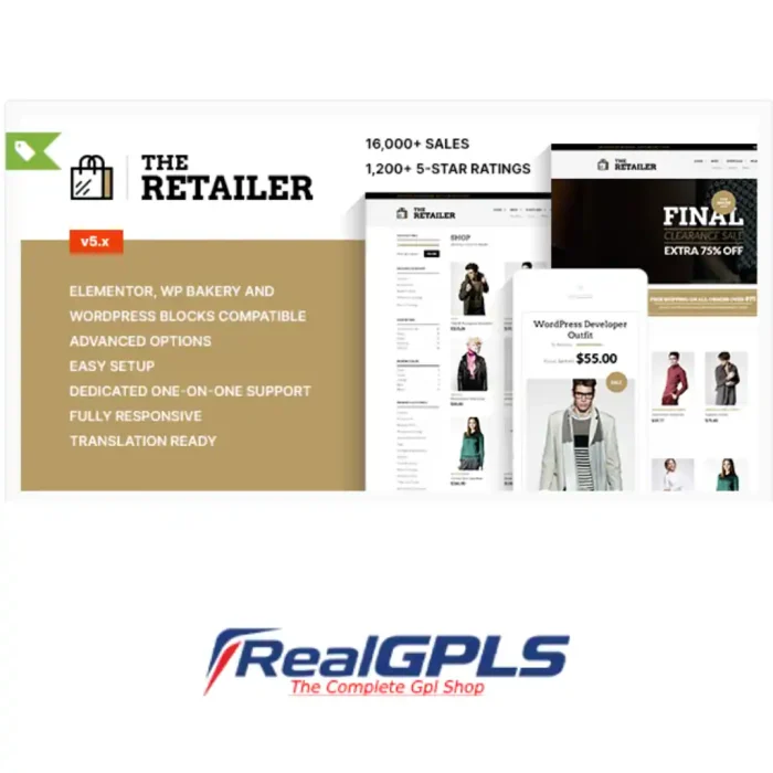 The Retailer - Premium WooCommerce Theme GPL V6.07 - Image 1