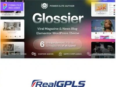 Glossier Newspaper & Viral Magazine Theme  GPL v1.1.1