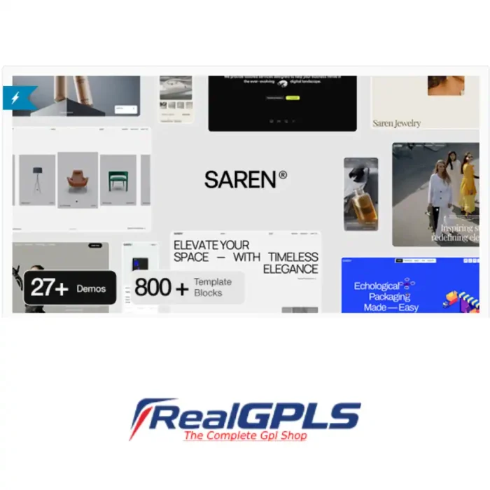 Saren – Multi Concept WooCommerce Theme Gpl v1.6.1 - Image 1