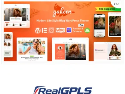 Yakeen Lifestyle Blog WordPress Theme GPL v1.4 –