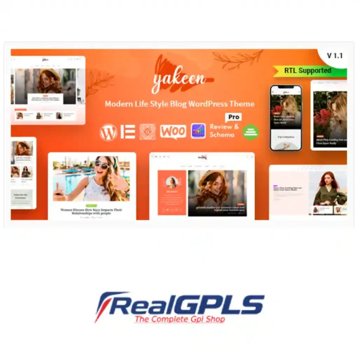 Yakeen Lifestyle Blog WordPress Theme GPL v1.4 – - Image 1